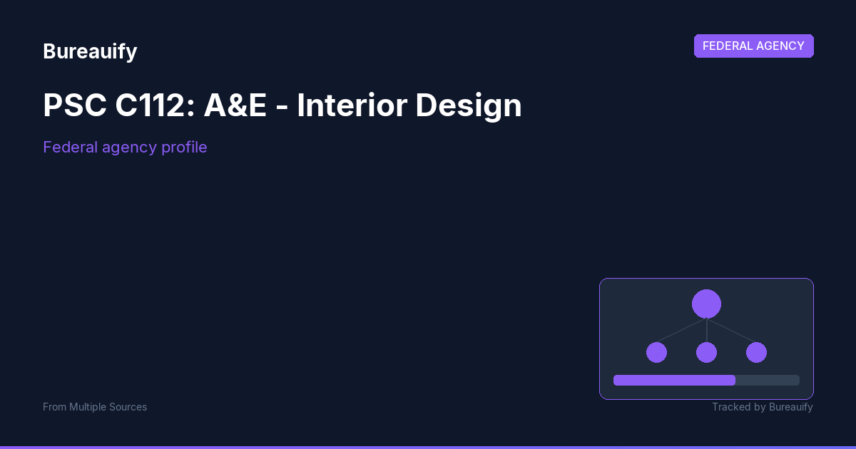 PSC C112: A&E - Interior Design | Bureauify